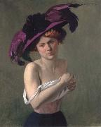 Felix Vallotton The Purple Hat oil on canvas